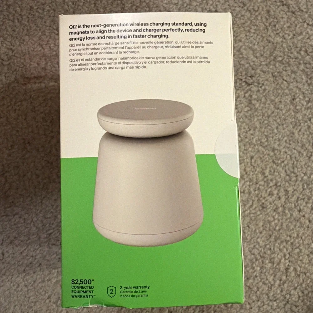 BoostCharge Pro 2-in-1 Wireless Charging Dock with Qi2 15W - Sand